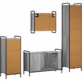  Set ormarića za kupaonicu 4 kom. Siva Sonoma 40 x 36 x 181 cm | shoptok.hr