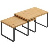  Set od 2 police za odlaganje MARGE, crne/braon boje | Eponuda.com