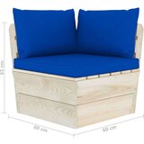  Vrtni trosjed od paleta od smrekovine s jastucima | shoptok.hr