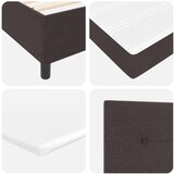  Postelja z box springom in vzmetnico temno rjava enojna tkanina, (22067335) | Shoptok.si