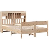 vidaXL Krevet s regalom za knjige bez madraca 140x190 cm od borovine | shoptok.hr