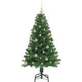 vidaXL Umjetno božićno drvce Zelena 150 cm PVC i Čelik i Plastika | shoptok.hr