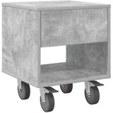  Nočna omarica Betonsko siva 40,5 x 40 x 48 cm Konstruiran les, (5000160464) | Shoptok.si