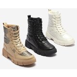 Resti Cream women's non-insulated bagger boots Qertera- Footwear | ePonuda.com