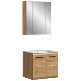 MID.YOU Kopalnica Z Umivalnikom Ice, Barva Hrasta, 2-Delna | Shoptok.si