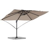  Suncobran Sivo-smeđa 351 x 250 x 260 cm Poliester i aluminij | Eponuda.ba