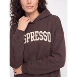Sinsay Hoodie s izvezenim natpisom Espresso | shoptok.hr