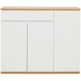 XORA omara za čevlje bela, hrast artisan | Shoptok.si
