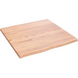 Stolna ploča svjetlosmeđa 60 x 60 x 2 cm od obrađene hrastovine | shoptok.hr