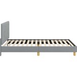  za djecu s uzglavljem Svijetlo siva 90 x 190 cm tkanina | Eponuda.com