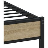 vidaXL Metalni okvir kreveta bez madraca boja hrasta sonome 90x190 cm Cijene