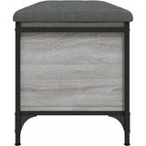 Klupa za cipele siva boja hrasta 102x42x45 cm konstruirano drvo | shoptok.hr