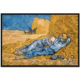  Slika - Vincent van Gogh – Noon: Rest from Work 60x40 U crnom drvenom okviru | shoptok.hr