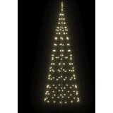 vidaXL LED božično drevesce med 390 LED Toplo bela 250 cm elezo | Shoptok.si