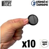 Green Stuff World Plastic Round Base with Lips 40mm (Pack x10) | Plastična Postolja 40mm | Eponuda.com