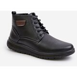 EVENTO PE1 Men's Insulated Zippered Lace-Up Boots Black Hlimena | Eponuda.ba