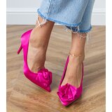 D/CEO Pink satin pumps with flower Klerita | Shoptok.si