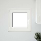 vidaXL podrumski prozor "RISOR" 50x50 cm Okretno-nagibni DIN lijevi bijeli | shoptok.hr