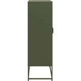 vidaXL Visoka ploča maslinasto zelena 68x39x123 cm čelik | shoptok.hr