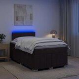  Boxspring krevet s madracem Tamno smeđa 120 x 190 cm Tkanina | shoptok.hr