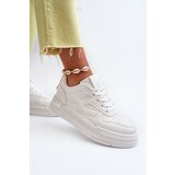 Boto Women's Platform Sneakers in White Faux Leather Lynnette | shoptok.hr