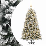  Umjetno božićno drvce s pomičnim granama i kuglicama 210 cm | shoptok.hr