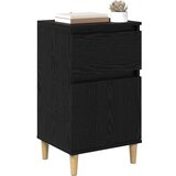  Nočna omarica s predalom 2 pcs Črna Orehovina 40 x 35 x 70 cm, (5000107249) | Shoptok.si