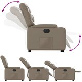 Električni naslonjač od umjetne kože boja cappuccina | shoptok.hr