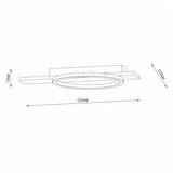  solea 35 plafonska svetiljka 16W 3000/4000/6000K crna/drvo dim | ePonuda.com