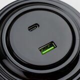  Kliklap - Retro USB utičnica A+C sa ramom, crna | Eponuda.com