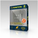 Manta slušalice + mikrofon, in-ear, alumin, 4 nastavka, kutija, bijele EPH9002 | shoptok.hr