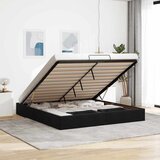 Maison Chic Otomanski Posteljni okvir - Dvoposteljna postelja - Zakonska postelja brez vzmetnice črn 180x200 cm žamet-J466, (21760603) | Shoptok.si