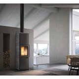 Palazzetti akumulacijska peč na drva eva s 7 kw - bela kava keramika | Shoptok.si