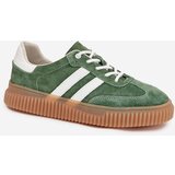 Boto Women Suede Sneakers On Platform Green Venera | shoptok.hr