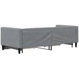  Dnevni krevet na razvlačenje svjetlosivi 80 x 200 cm od tkanine | shoptok.hr