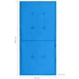  Jastuci za vrtne stolice 2 kom plavi 100 x 50 x 3 cm od tkanine | shoptok.hr