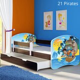  Otroška postelja ACMA z motivom, stranica wenge + predal 160x80 cm 21 Pirates | Shoptok.si