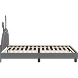  Krevet za djecu s uzglavljem Svijetlo siva 90 x 190 cm PU | shoptok.hr