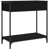  Konzolni stol crni 75 x 34,5 x 75 cm od konstruiranog drva | shoptok.hr