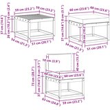  Set vanjskih sofa 6 kom. Prirodna i svijetlo siva | shoptok.hr