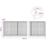  Gabion s žicom debljine 5 mm i mrežom 5x5 cm 1100x30x100 cm - 30 cm 100 cm 1100 cm | shoptok.hr