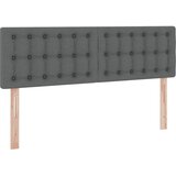  LED krevet za pohranu s madracem Tamnosiva 140 x 200 cm Tkanina | shoptok.hr