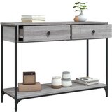  Konzolni stol siva boja hrasta 100x34 5x75 cm konstruirano drvo | shoptok.hr