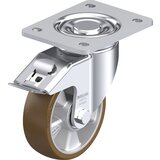 Blickle Vrtljivo kolo iz jeklene pločevine LH-ALB-FI, kolo s Ø 125 mm, nosilnost 550 kg, mere ploščice 140 x 110 mm | Shoptok.si