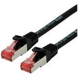 Roline 21.15.2650 RJ45 omrežni kabel\, patch kabel cat 6 s/ftp 0.50 m črna 1 kos, (20420438) | Shoptok.si