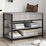 vidaXL Klupa za cipele siva boja hrasta 70x42 5x50cm konstruirano drvo | shoptok.hr