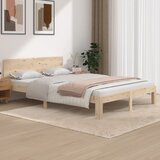 Maison Chic Posteljni okvir - Dvoposteljna postelja - Zakonska postelja iz trdne borovine 140x200 cm-J14442, (21759564) | Shoptok.si