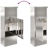  Sandučić za pakete s pohranom Srebrno 44,5 x 29 x 110,5 cm | shoptok.hr