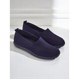 Resti Lyra Navy Blue Women's Moccasins Breathable Fabric Flat Sole | Shoptok.si