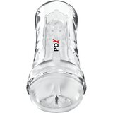 Pipedream PDX Extreme Super Luscious Lips Self-Lubricating Stroker Clear Cene